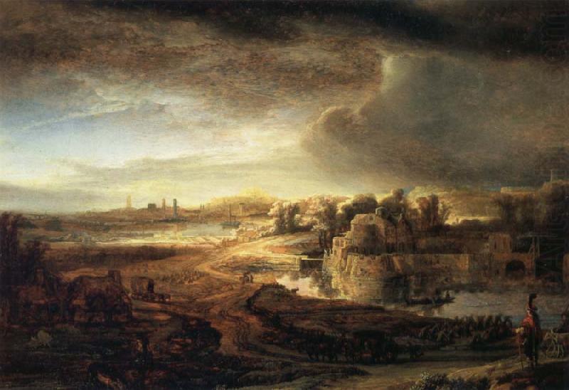 Landscape with a Coach, REMBRANDT Harmenszoon van Rijn